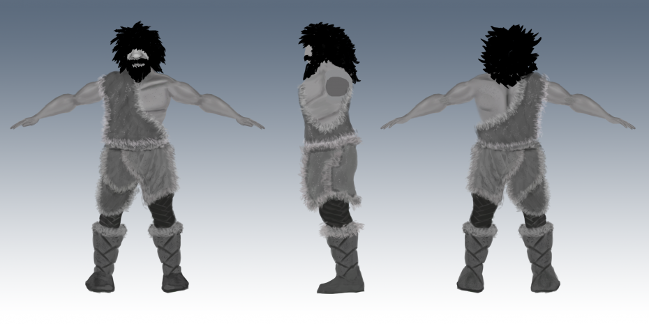 caveman t-pose